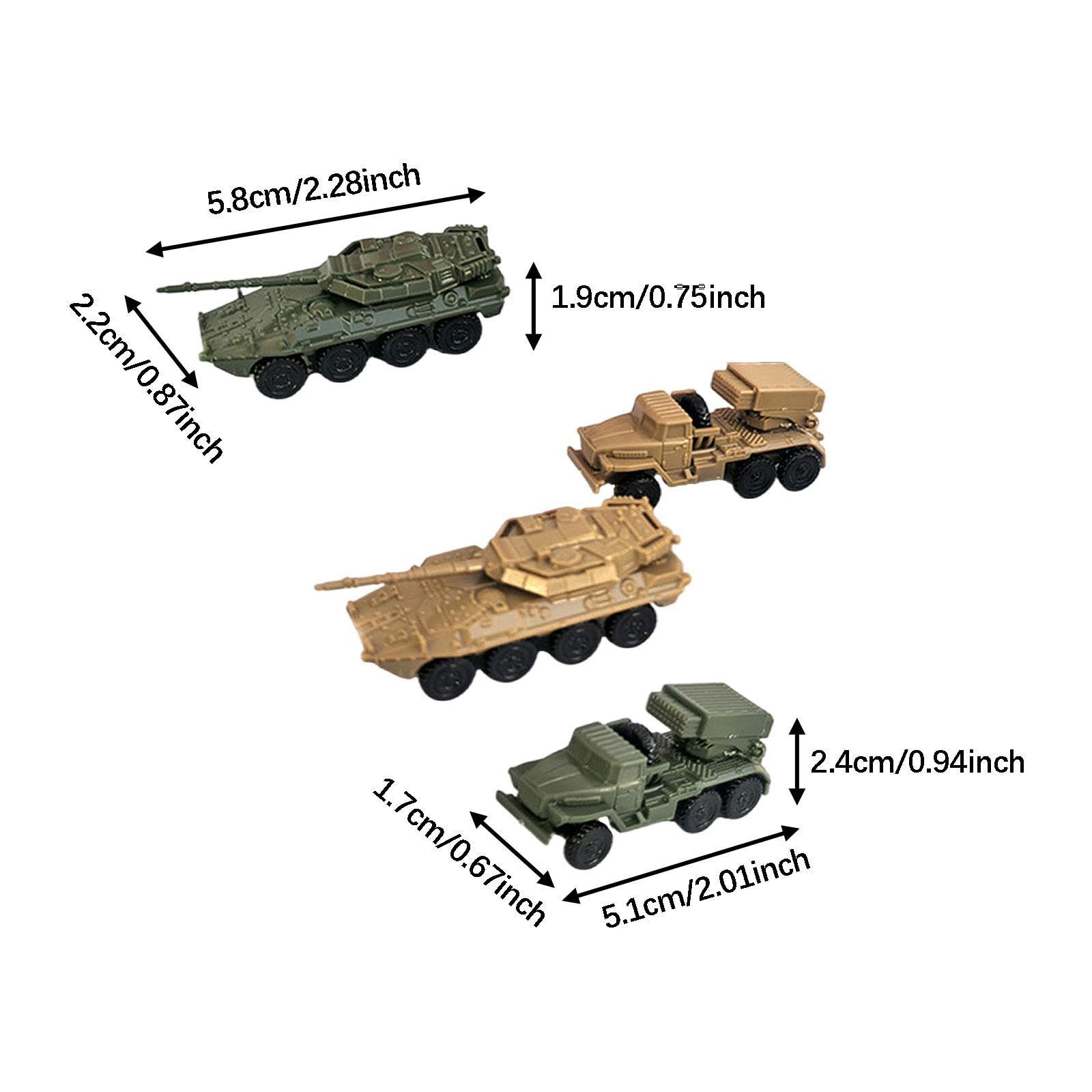 Amazon | Yotijay 4個入り 1/144スケール 戦車模型組み立て